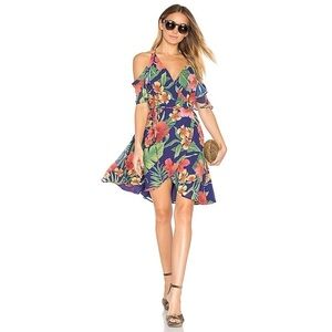 Privacy Please Delta Wrap Dress